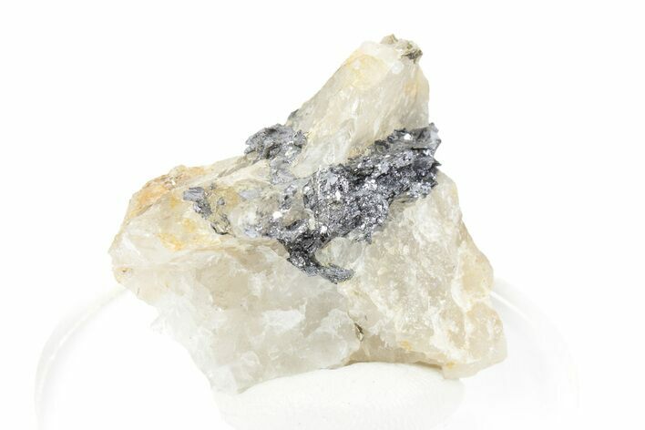 Gleaming Molybdenite in Quartz - La Corne, Canada #247811